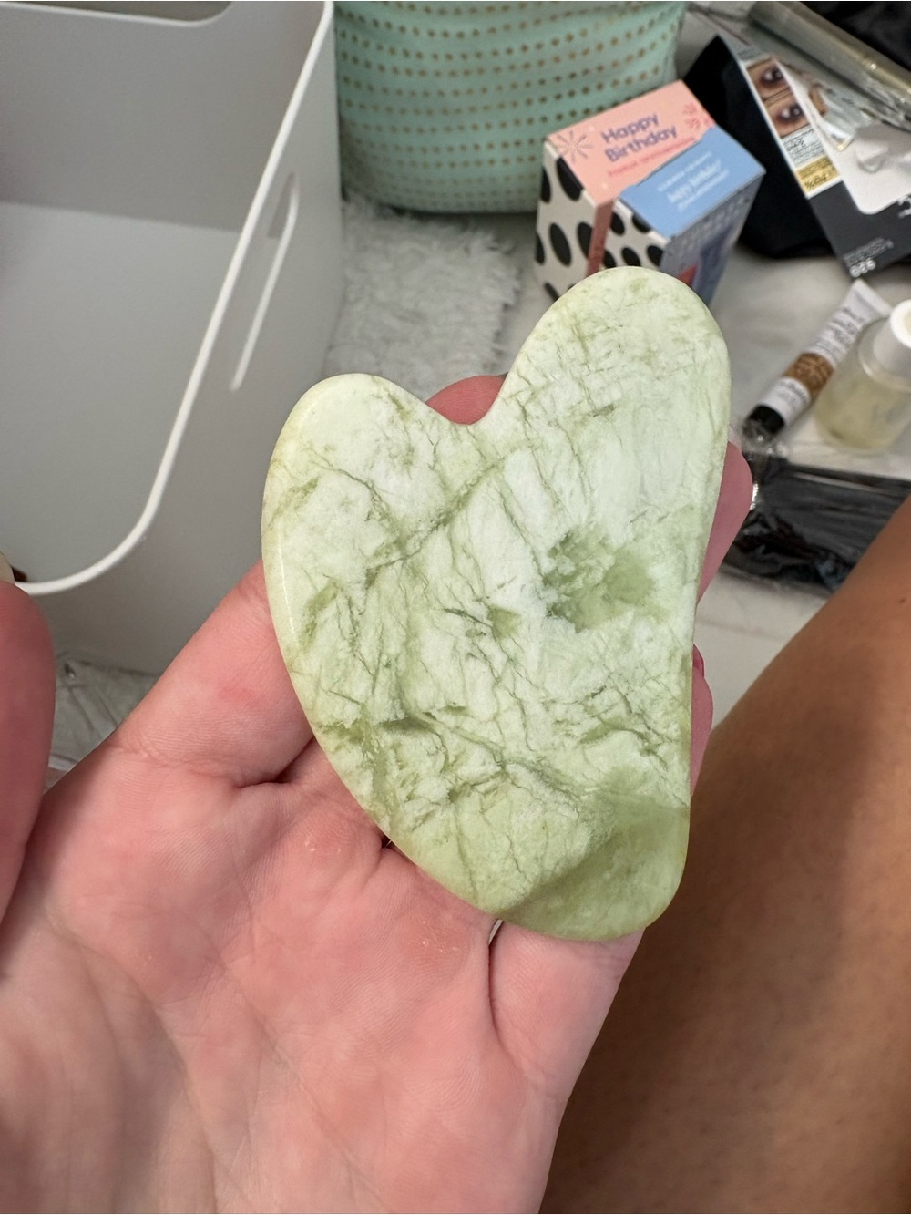 Green Marbled Gua Sha - Picture 2 of 2